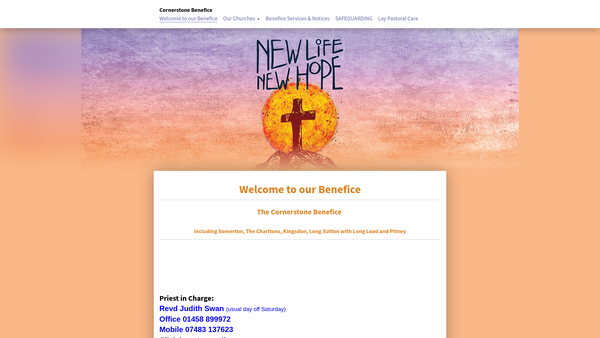 Screenshot of the The Parochial Church Council Of The Ecclesiastical Parish Of St Michael And All Angels, Somerton website