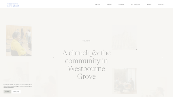 Screenshot of the Westbourne Grove Church website