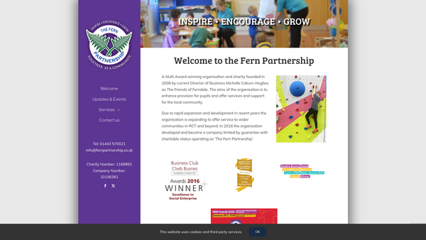 Screenshot of the The Fern Partnership website