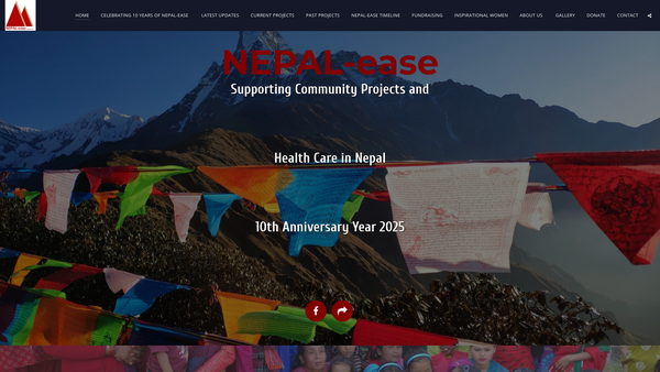Screenshot of the Nepal-Ease website