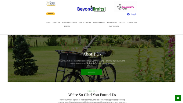 Screenshot of the Beyond Limits website
