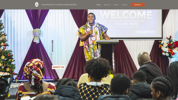 Screenshot of the The Apostolic Church (Lawna) Manchester website
