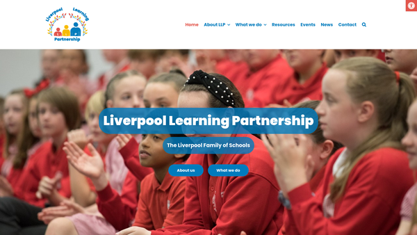Screenshot of the Liverpool Learning Partnership Ltd website