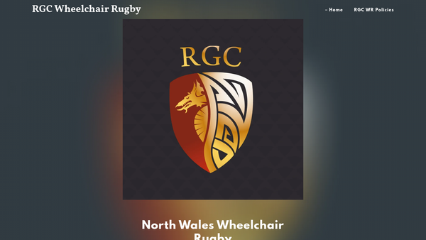 Screenshot of the Rygbi Gogledd Cymru (Rgc) Wheelchair Rugby website