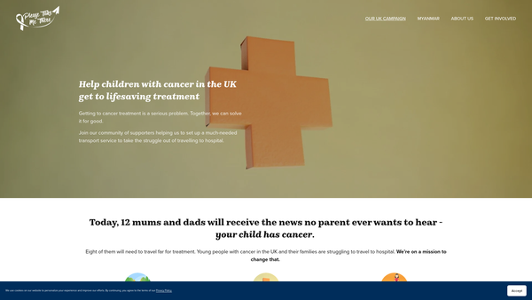 Screenshot of the Please Take Me There website