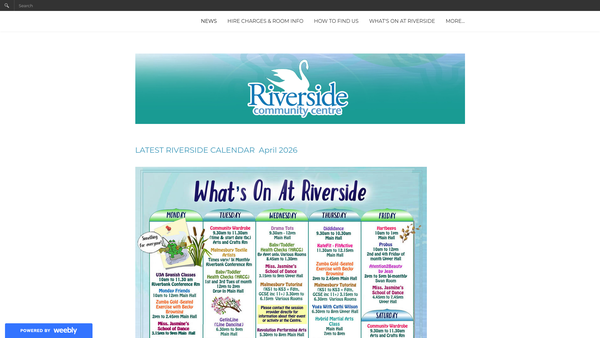 Screenshot of the Friends Of Riverside website