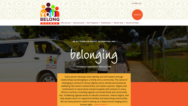Screenshot of the Youbelong website