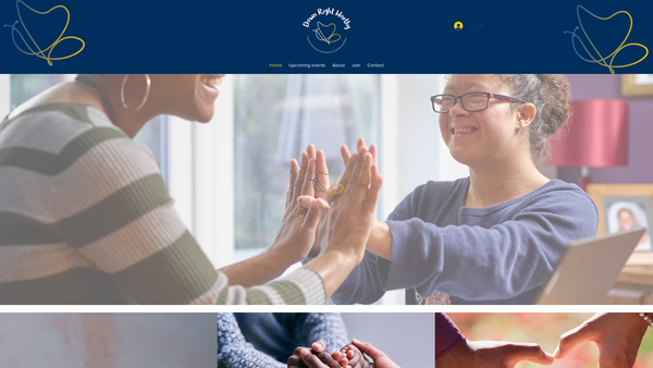Screenshot of the Down Right Worthy website