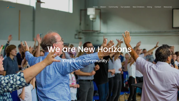 Screenshot of the New Horizons Coventry website
