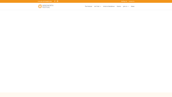 Screenshot of the Wirksworth Arts Festival website