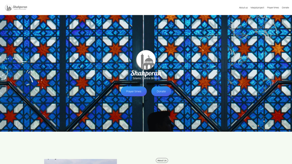 Screenshot of the Shahporan Islamic Centre Bristol website