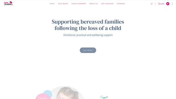 Screenshot of the Love, Jasmine website