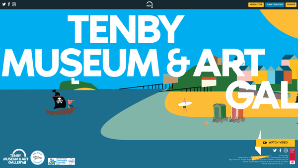 Screenshot of the Tenby Museum And Art Gallery website