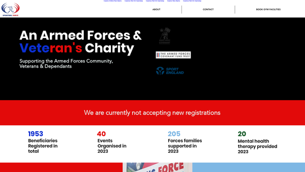 Screenshot of the Sporting Force Ltd website