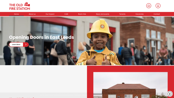 Screenshot of the Gfs Community Enterprise website