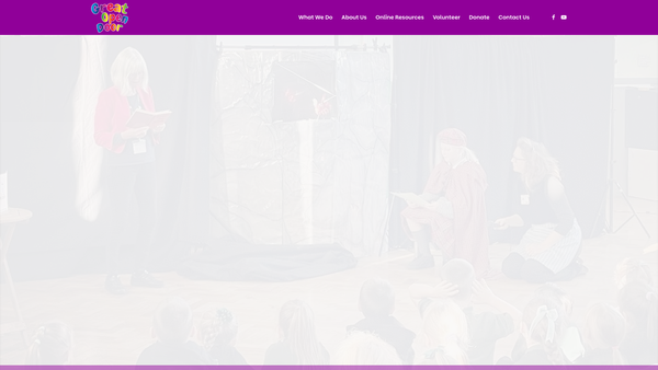 Screenshot of the Great Open Door website