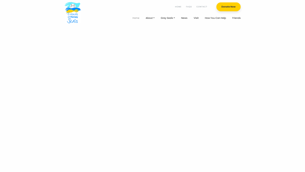 Screenshot of the Friends Of Horsey Seals website
