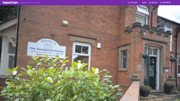 Screenshot of the Sandycroft website
