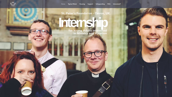 Screenshot of the St. Peter's Foundation website