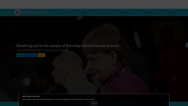 Screenshot of the The Redeemed Christian Church Of God Abundant Grace Tabernacle website