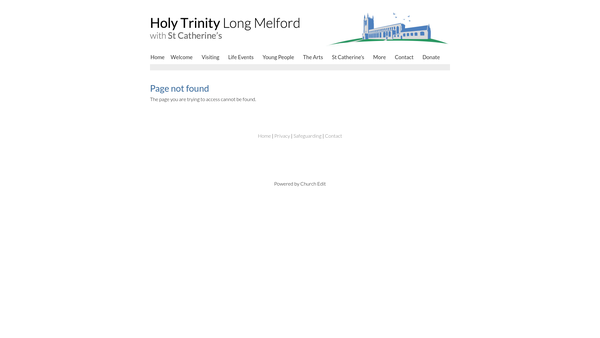Screenshot of the Pcc Of Long Melford website