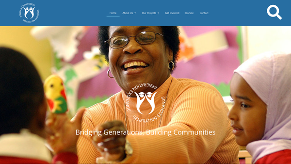Screenshot of the Generation Exchange website