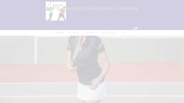 Screenshot of the Tennis2be website