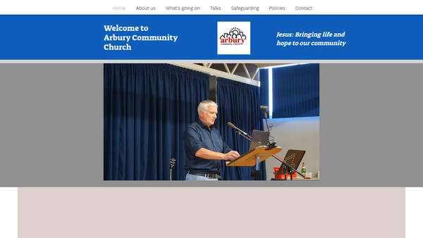 Screenshot of the New Fellowship CIO website