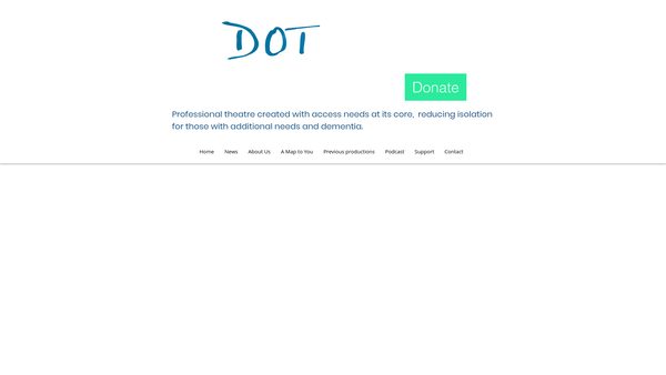 Screenshot of the The Dot Collective website