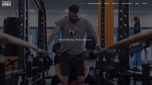 Screenshot of the The Neurokinex Charitable Trust website