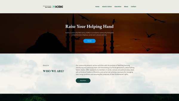 Screenshot of the Icmg Margate website