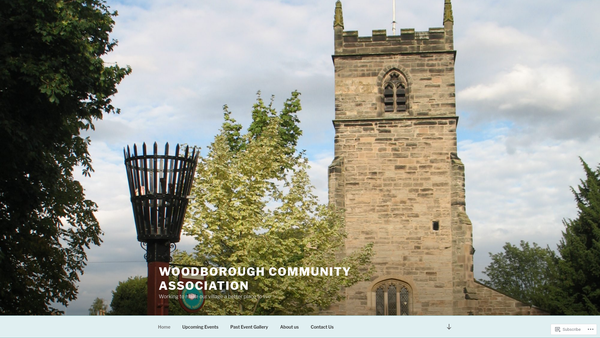 Screenshot of the Woodborough Community Association website