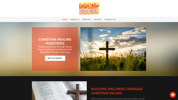Screenshot of the Mind Firewall website