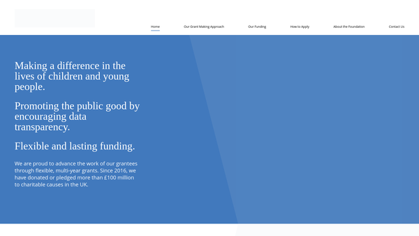 Screenshot of the The Mohn Westlake Foundation website