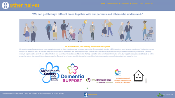 Screenshot of the Other Halves website