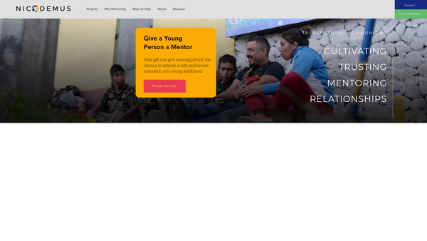 Screenshot of the Nicodemus website