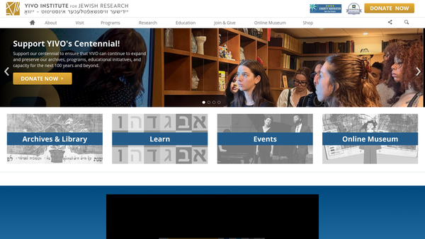 Screenshot of the Yivo UK website