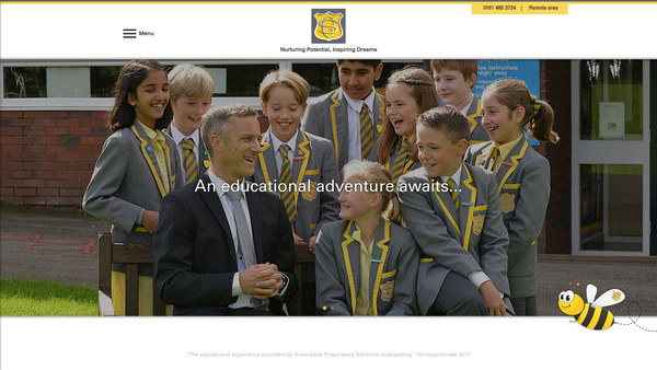 Screenshot of the Friends Of Greenbank Preparatory School & Day Nursery website