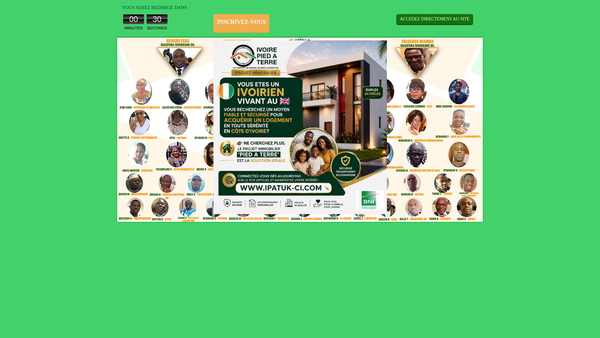 Screenshot of the Diaspora Ivoirienne UK website