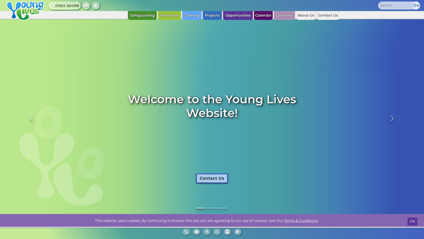 Screenshot of the Young Lives Consortium website