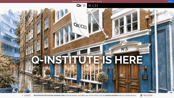 Screenshot of the Community Education Institute website