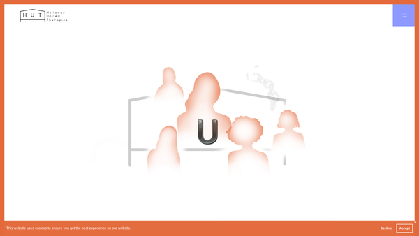 Screenshot of the Holloway United Therapies website
