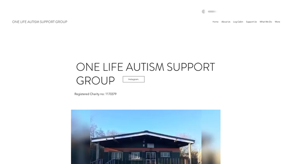 Screenshot of the One Life Autism Support Group website