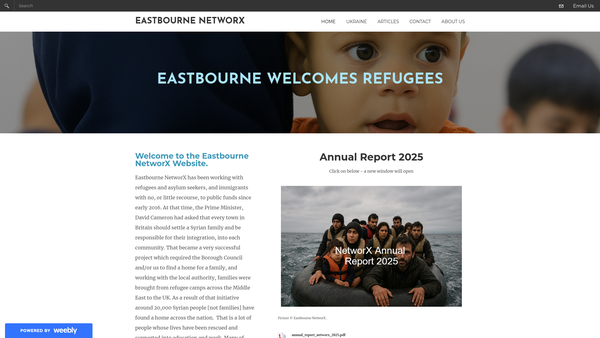 Screenshot of the Eastbourne Networx website
