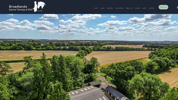 Screenshot of the Broadlands Group Riding For The Disabled Association website