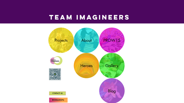 Screenshot of the Team Imagineers website