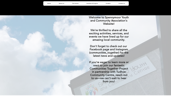 Screenshot of the Spennymoor Youth And Community Association website