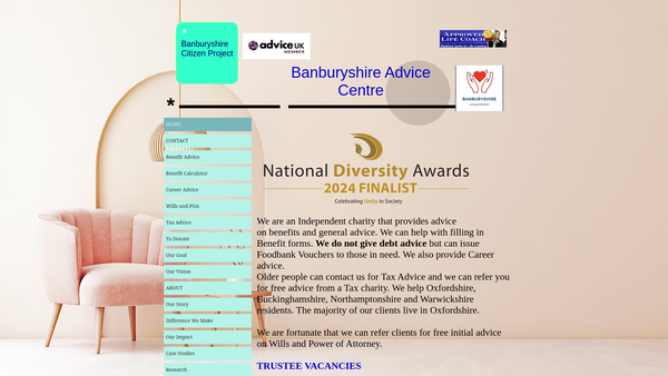 Screenshot of the Banburyshire Citizen Project website