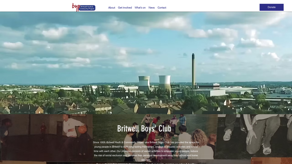 Screenshot of the Britwell Youth And Community Project website