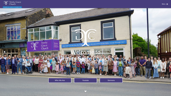 Screenshot of the Trinity Grace Church website
